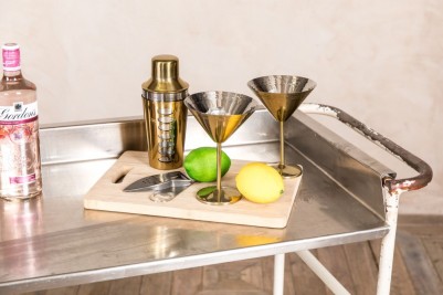 portable cocktail making trolley